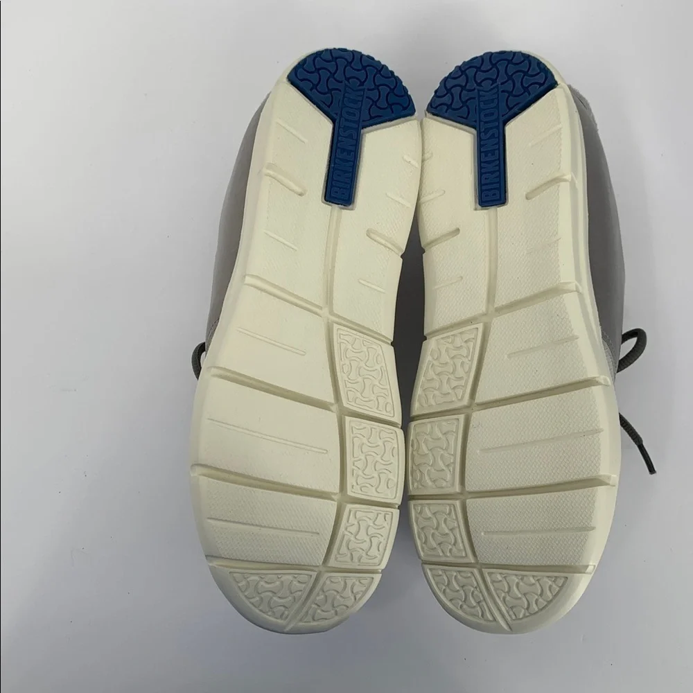 Birkenstock Minot sneaker shoe lace-up comfort gray off white wineb new 38 7